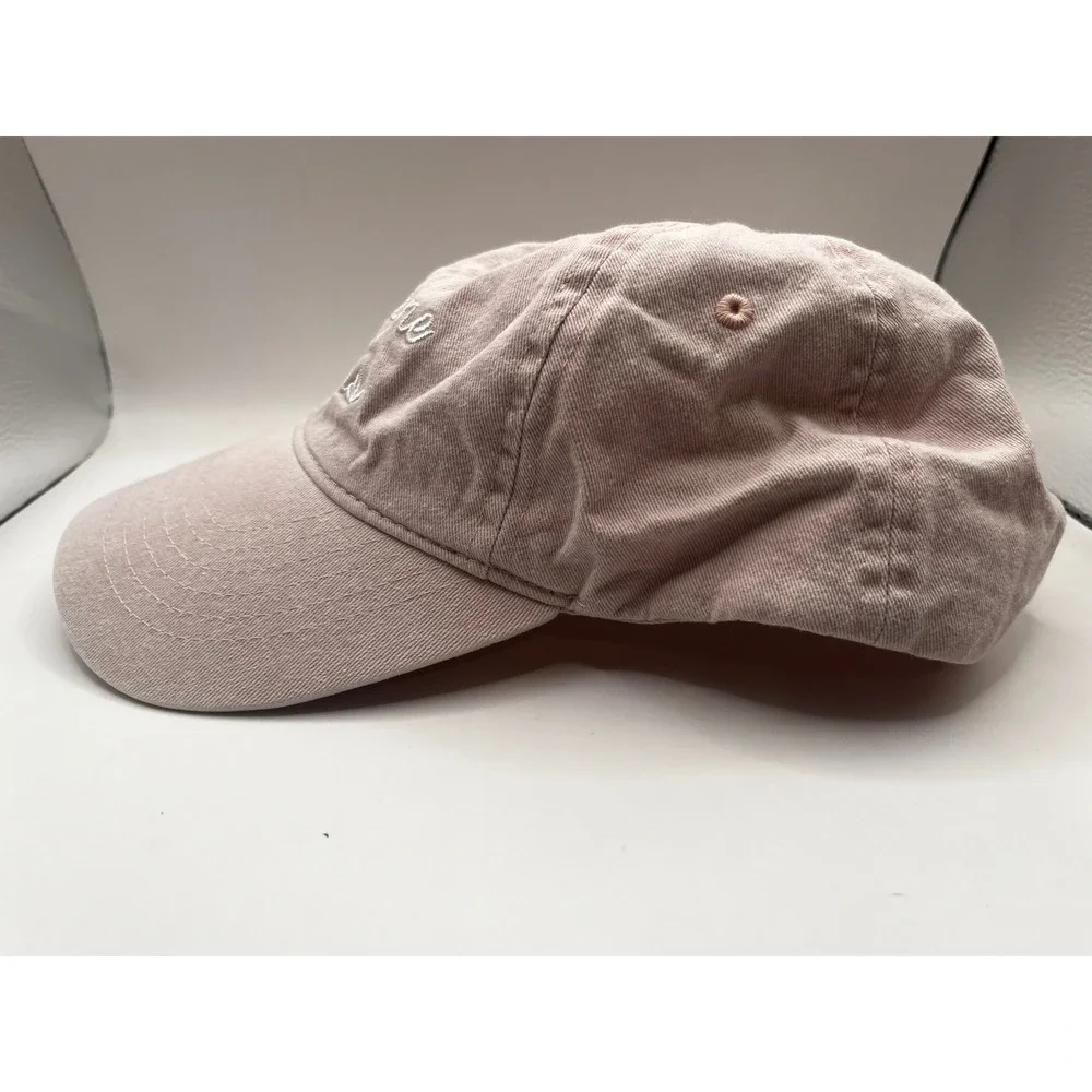 Express Women's Baseball‎ Cap Hat Light Pink Champagne Problems Embroidered